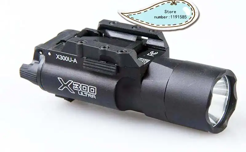 Тактический X300 ультра пистолет фонарь для ружья X300U высокий выход фонарик подходит 20 мм Пикатинни Weaver Rail