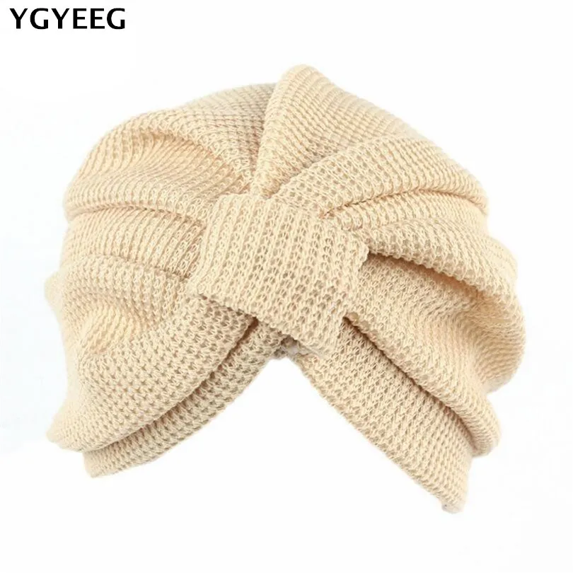 

YGYEEG Women Hat Cotton Skullies Stretch Hooded Cap Hooded Head Wrap Band Sleep Hats Knitting India Caps High Quality Beanies