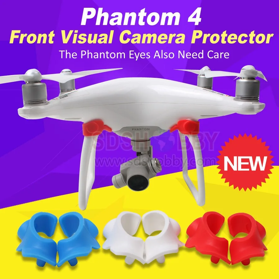 Front Visual System Camera Cover Eyes Protector Dustproof Dampproof Moistureproof Cap for DJI Phantom 4