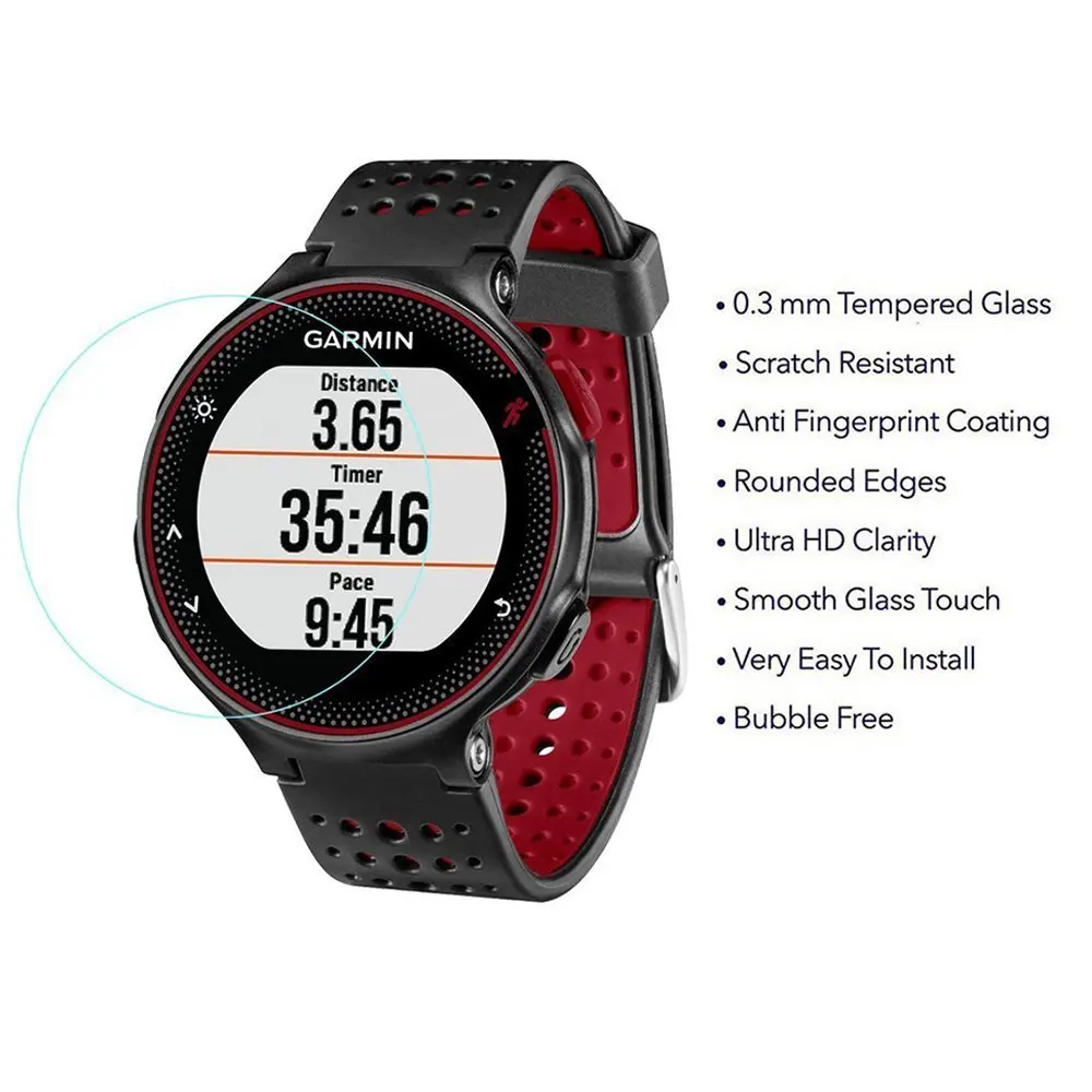 

For Garmin Vivoactive Fenix3 HR Glass Protector Thin Tempered Film For Garmin Forerunner 235/225/230/220/620/630 Smart Watch