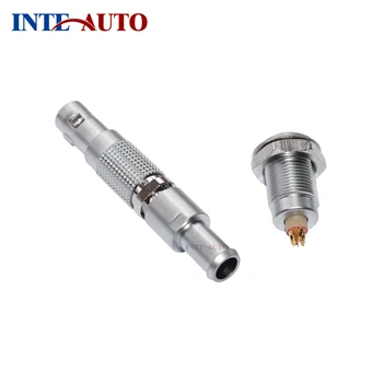 

China M7 Mini Circular push pull audio Connector, plug with strain relief,fixed socket, FTGG EZGG 00B series 3 pins