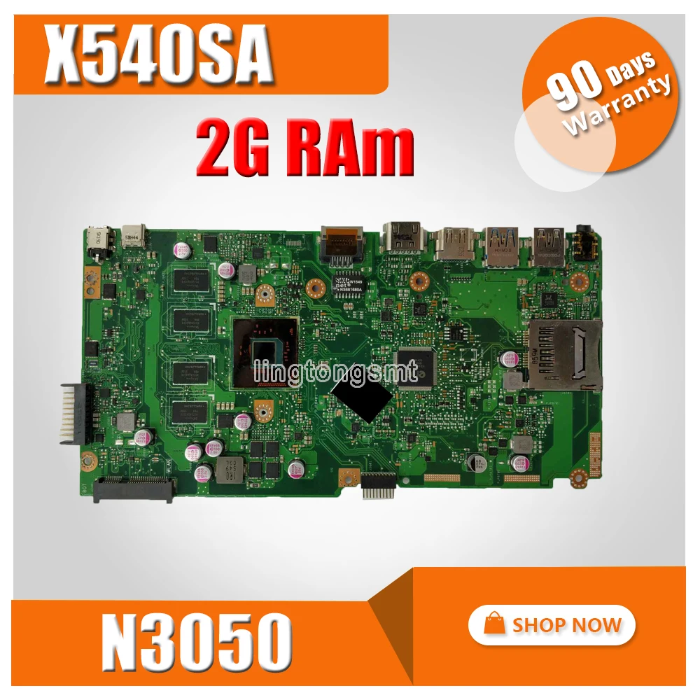X540SA Laptop motherboard for ASUS VivoBook X540SA X540S X540 F540S Test original mainboard 2GB-RAM N3050 CPU