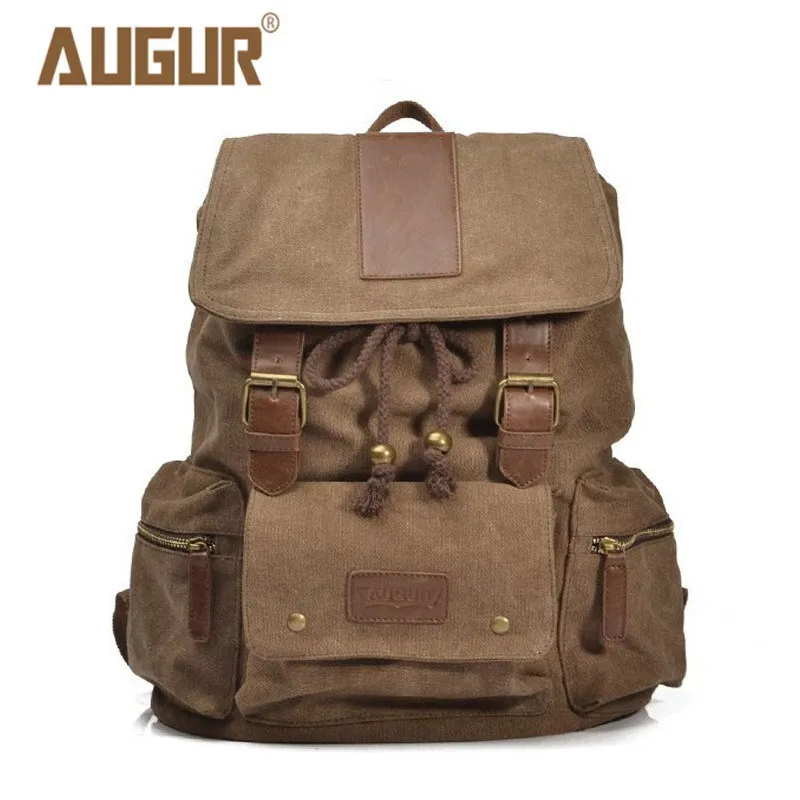 2018 NEW AUGUR Travel Bags For Men/Women Vintage Military Style Backpacks Casual School Bag Men Backpack Canvas Large Backpack 2018 NEW AUGUR Travel Bags For Men/Women Vintage Military Style Backpacks Casual School Bag Men Backpack Canvas Large Backpack