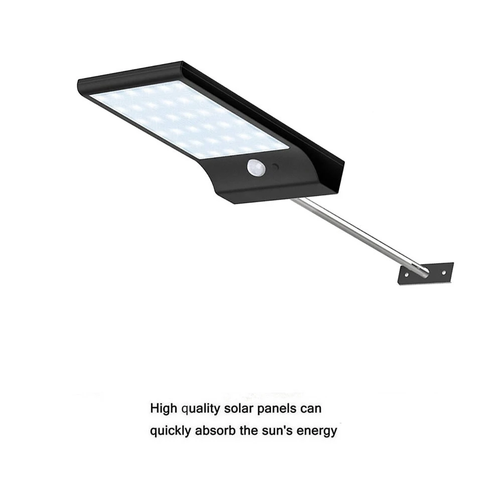 

Aluminum pole 36/48 LED Waterproof PIR Motion Sensor Wall Lamp 3 Mode Solar Light For Outdoor street wall garage Garden road spo
