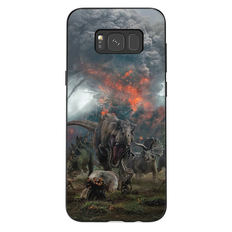 Силиконовый защитный чехол для телефона для samsung Galaxy A3 A5 A6 A7 A8 A9 A10 A30 A40 A50 A70 J6 Plus чехол с изображением динозавров из фильма «Парк Юрского периода мира - Цвет: B6