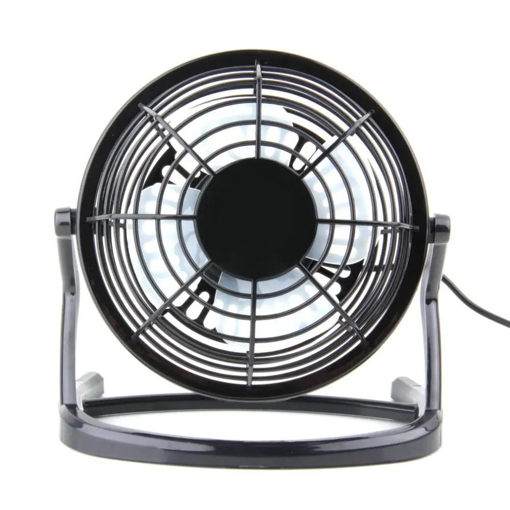 

Portable DC 5V Small Desk USB 4 Blades Cooler Cooling Fan USB Mini Fans Operation Super Mute Silent PC / Laptop / Notebook