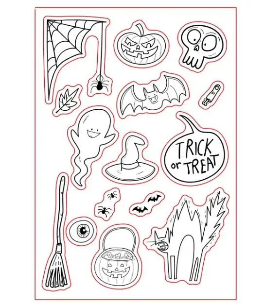 Hallowmas spider Transparent Clear Stamps/ Silicone stamp Seals for DIY scrapbooking photo album/Card Making | Канцтовары для офиса