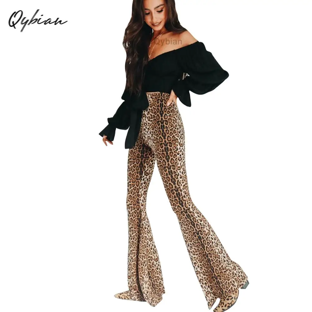 snakeskin bell bottom pants