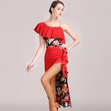 Красные женские туфли для латинских танцев платье для женское платье в стиле латино желтый танго платье для латиноамериканских танцев сальсы платье танцевальная одежда для танго латиноамериканских танцев топ с юбкой