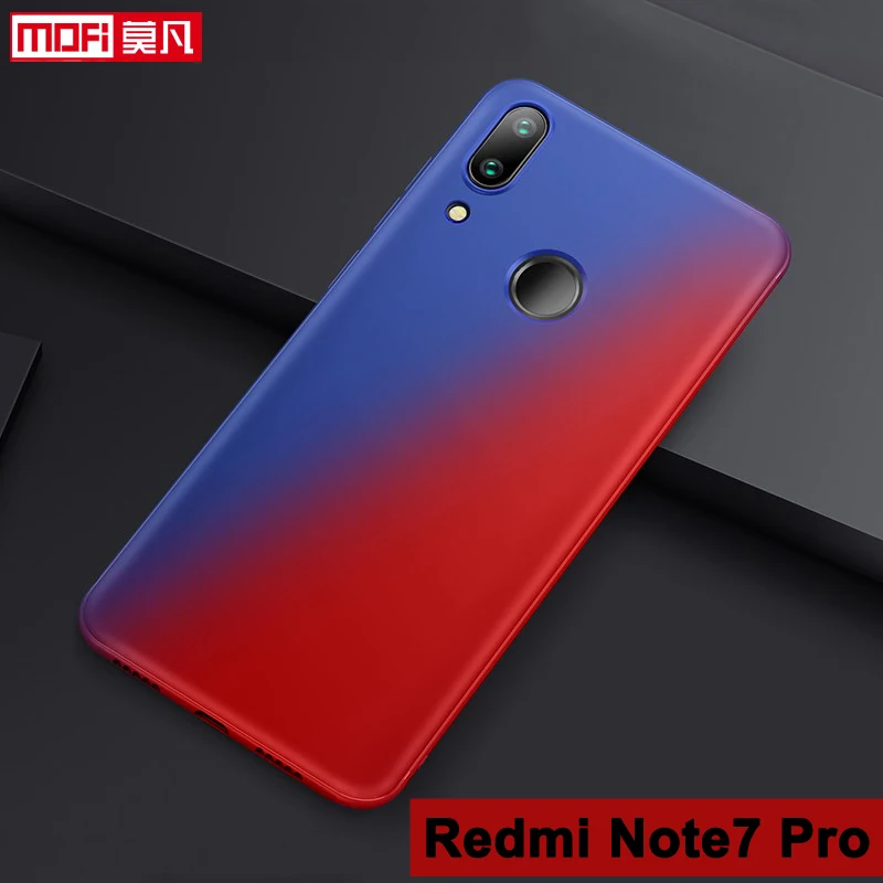

Xiaomi redmi note 7pro case redmi note 7 7Pro case cover mofi phone case back black slim soft back cover for redmi note 7 7pro
