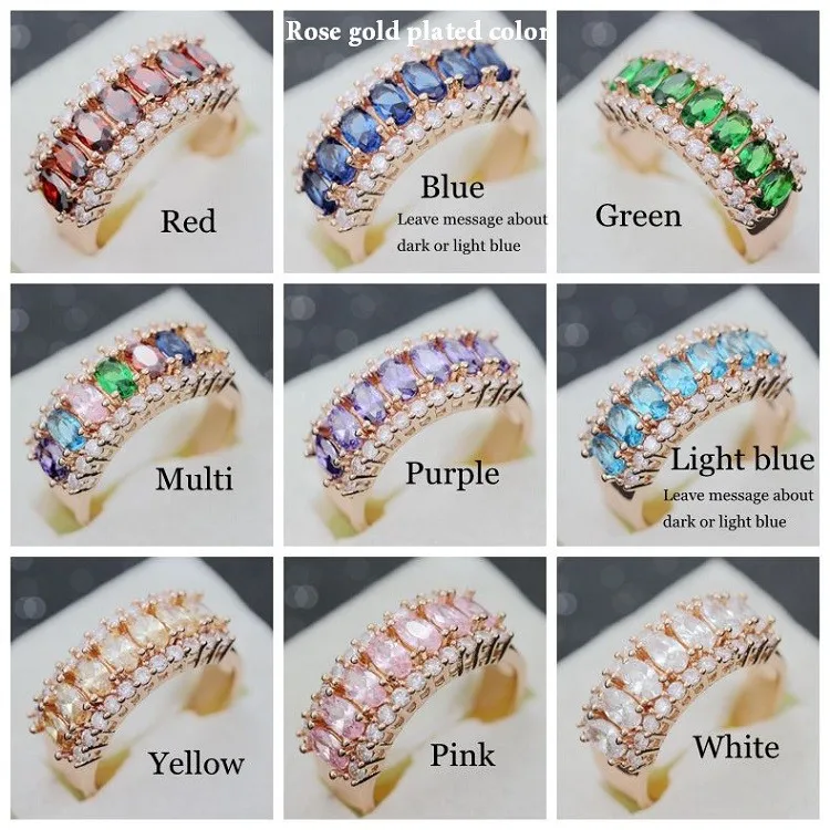 1 rose gold plated colors