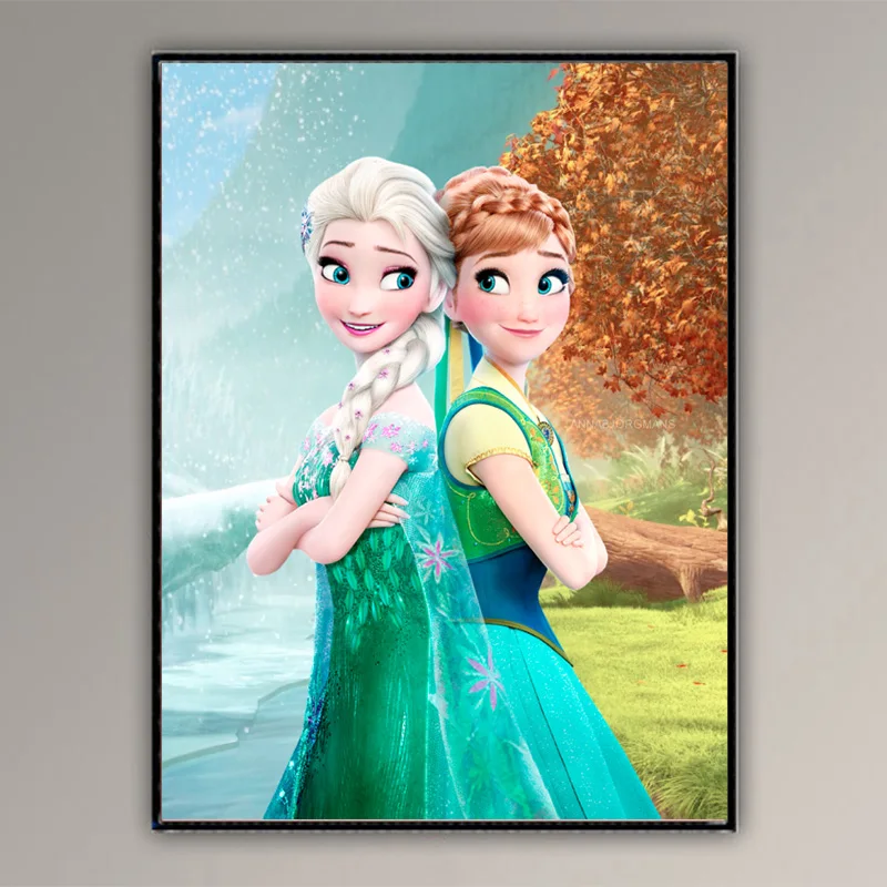 5d Diy Full Drill Square Diamond Painting Girl Cartoon Cross Stitch Rhinestones 3D Embroidery Home Mosaic Decor | Дом и сад