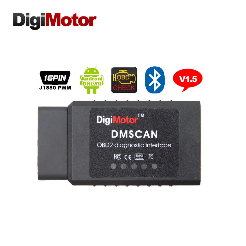 ELM327 OBD ELM 327 V1.5 Bluetooth OBD2 Code Reader Diagnostic Tool ...