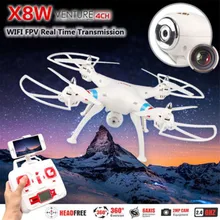 SYMA X8W FPV Drone 2.4GHz RC Helicopter Real-time Altitude Hold RC Quadcopter 4CH Gyro Cool 6Axis Explorers High aircraft