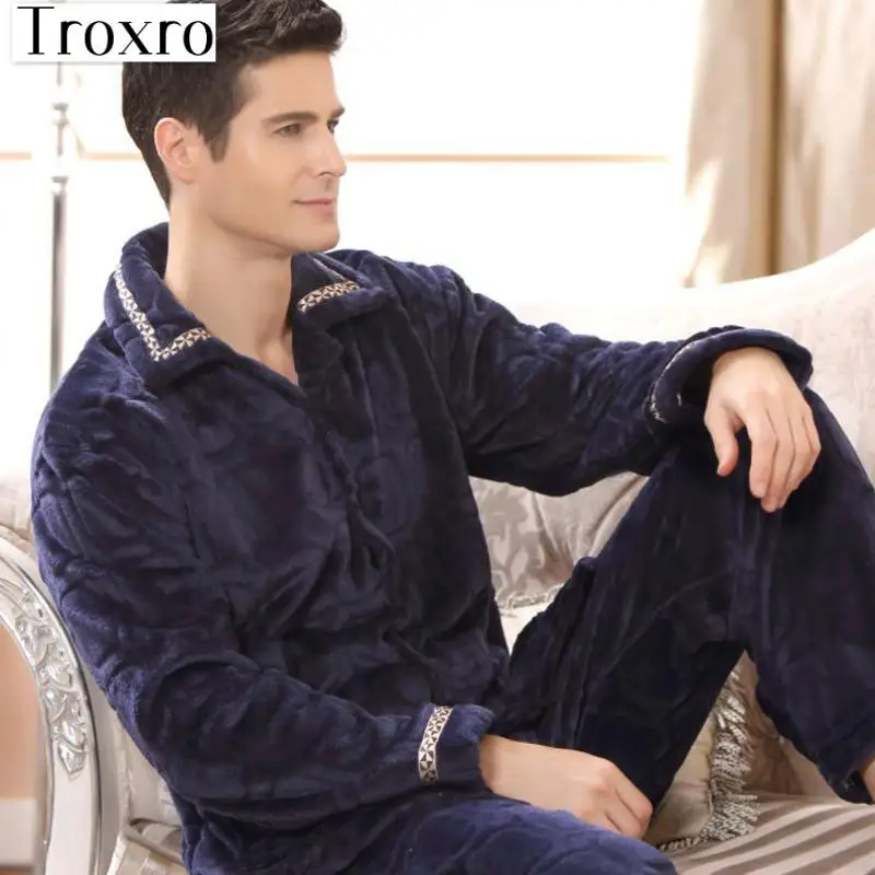 Pyjamas Men Plaid Pyjama Homme Casual Men's Robes And Pajamas