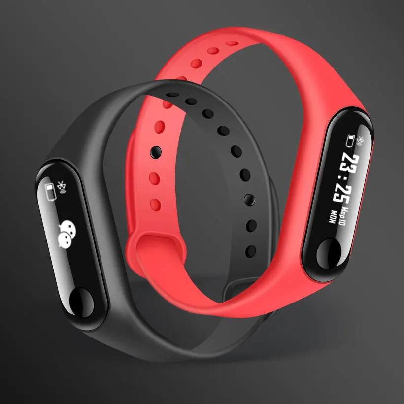 

sport Smart wrist M4 style heart rate oximetry sleep sports Men and women watch pedometer PK meter belt 3 HUAMI bracelet gift