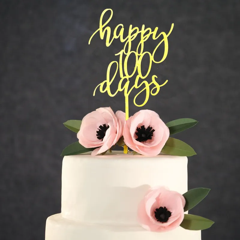 100 days cake topper