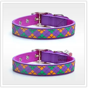 

Collar For Dogs Leash for Dogs Pet Products Dog Collar Leash Purple Diamond Designer Brand Dog Collar Soft Rubber Nylon Leather