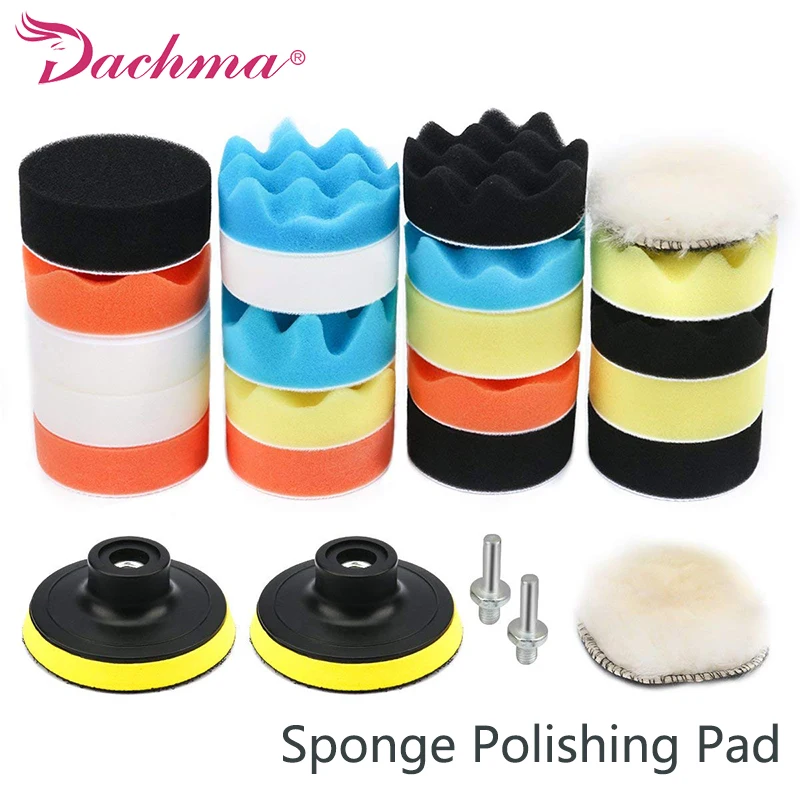 Car Polishing Pads Set 3'' /80MM Waxing Buffering Pad Foam Polishing