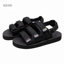 Летние новые пляжные мужские сандалии мужские модные повседневные сандалии и шлепанцы Мужские сандалии кожаные Сабо