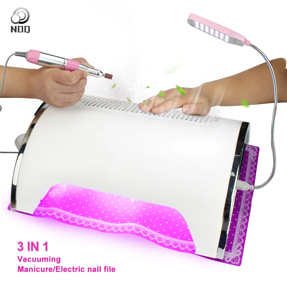 

NOQ 36 Beads Nail Dust Collector UW Lamp For Nails 54W Vacuum Cleaner LED Collection Manicure Hood Nail UV lamp Drill Machine
