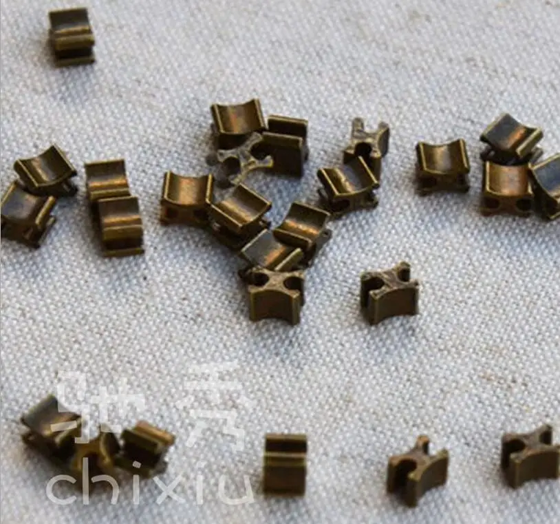 

370pcs 3# Vintage Metal Zipper Sliders Repair Zipper Stopper For Open End DIY Sewing Accessories Garment Tailor Tools LWW655