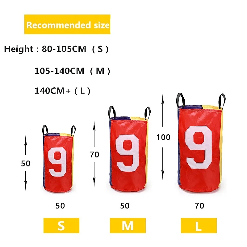 Детские игры на открытом воздухе мешок для прыжков спортивный баланс тренировочная игрушка для детей прыгать мешок картошки гоночные сумки кенгуру мешок для прыжков s