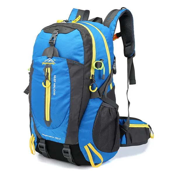 40л водостойкие велосипедные сумки Сверхлегкий Открытый велосипедный рюкзак для мужчин и женщин нейлоновая дышащая велосипедная сумка для Ciclismo - Цвет: Синий