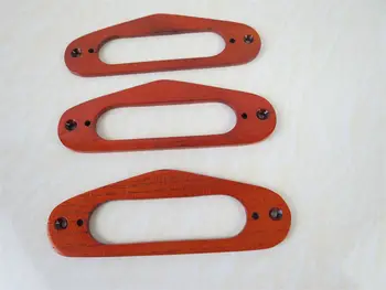 

3pcs hand made Solid maple WOOD STRATOCASTE NECK PICKUP Mounting Ring #2991