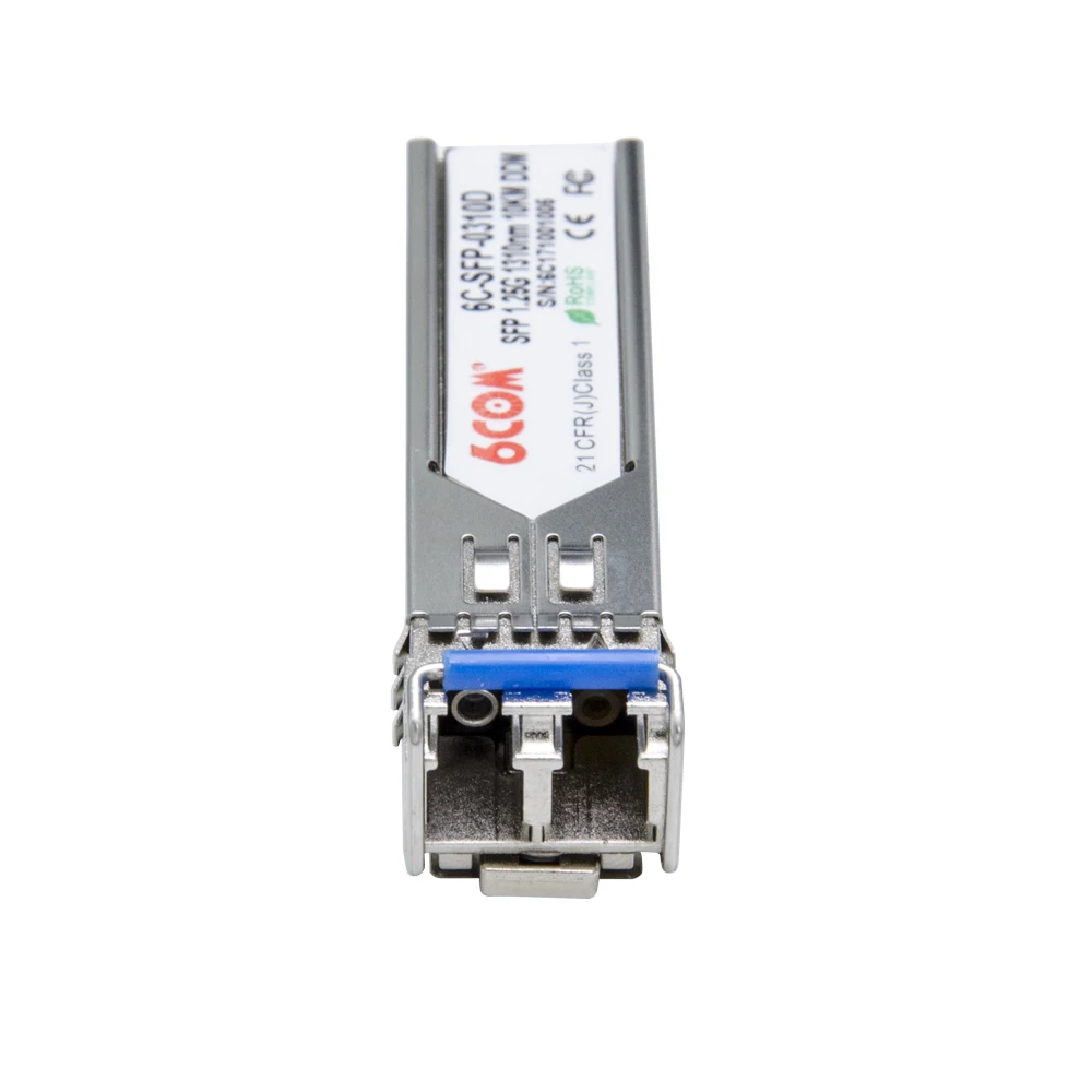 6COM совместимый для TP-LINK TL-SM311LS, 1000Base-LX гигабитный SFP мини модуль приемопередатчика gbic, SMF 1310nm 10 км