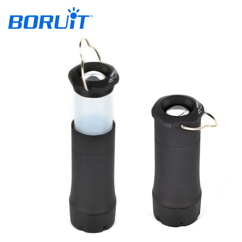 

BORUiT MINI LED Portable Lanterns 3-Mode Zoomable Flashlight Outdoor Lighting Torch Camping Tent Lantern Light Use AAA Battery