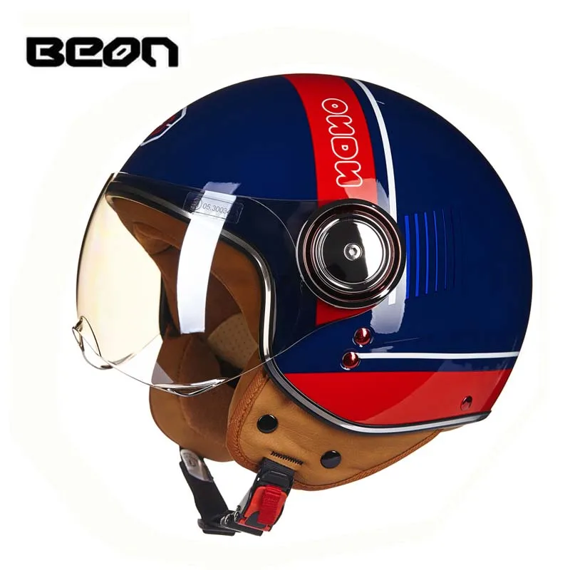 Fashion BEON B 110B motocross half face Helmet for men women