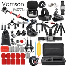 Vamson für Gopro Zubehör für go pro hero 9 8 7 6 5 4 kit 3 weg selfie stick für eken h8r/für yi EVA fall VS77