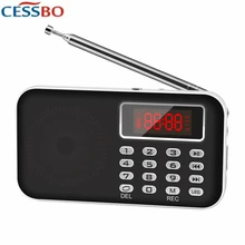 Y619 Портативный мини FM радио Динамик USB карты памяти музыкальный плеер светодиодный свет и Перезаряжаемые Батарея MP3 приемник Новое поступление радио