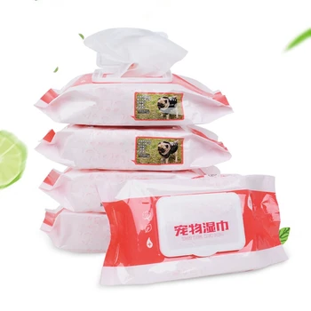 

80Pcs Pets Dogs Wipes for Dogs Cats Pet Tears Stains Ear Claws Cleaning Wipes Cat Dog Tear Stain Remover Cleaning Paper Supplies