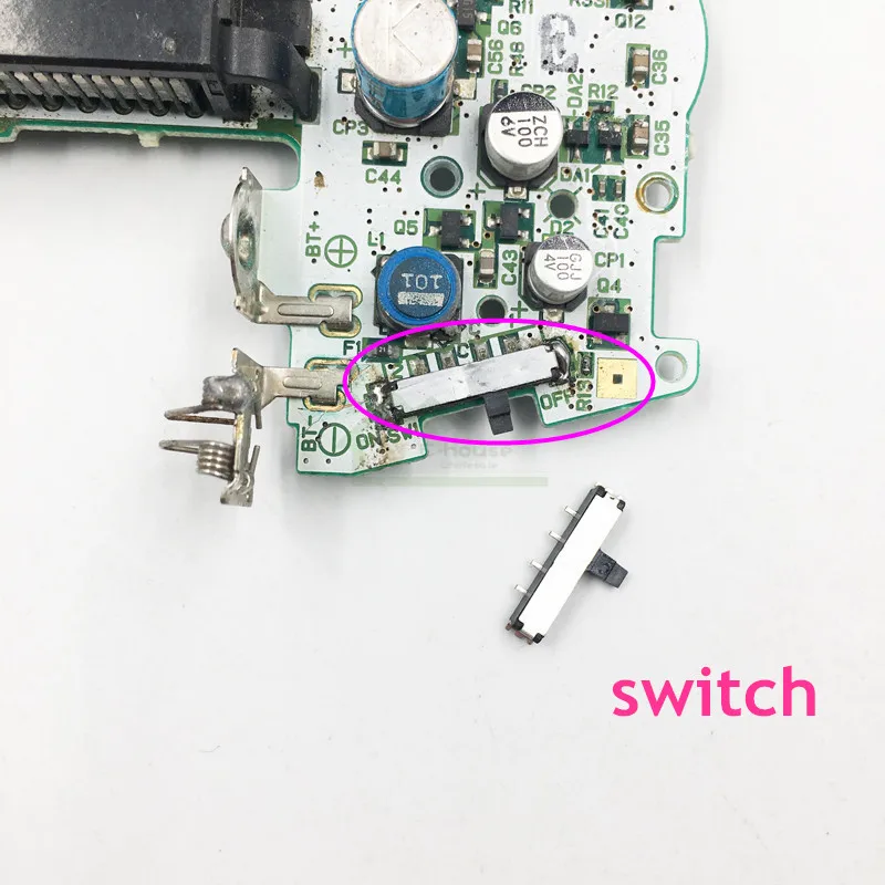 E-house оригинальный использованный выключатель питания Замена для Gameboy GBA SP GBC на