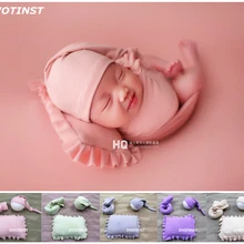 Dvotinst новорожденный реквизит для фотосъемки для ребенка мягкая шляпа+ позирует подушка+ набор оберток Fotografia аксессуары Студия съемки фото реквизит