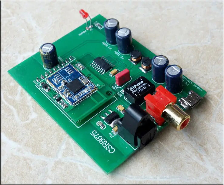 

CSR8675 Bluetooth 5.0 to coaxial optical digital interface signal APTX HD For DAC decoder Power supply: 5V 1A