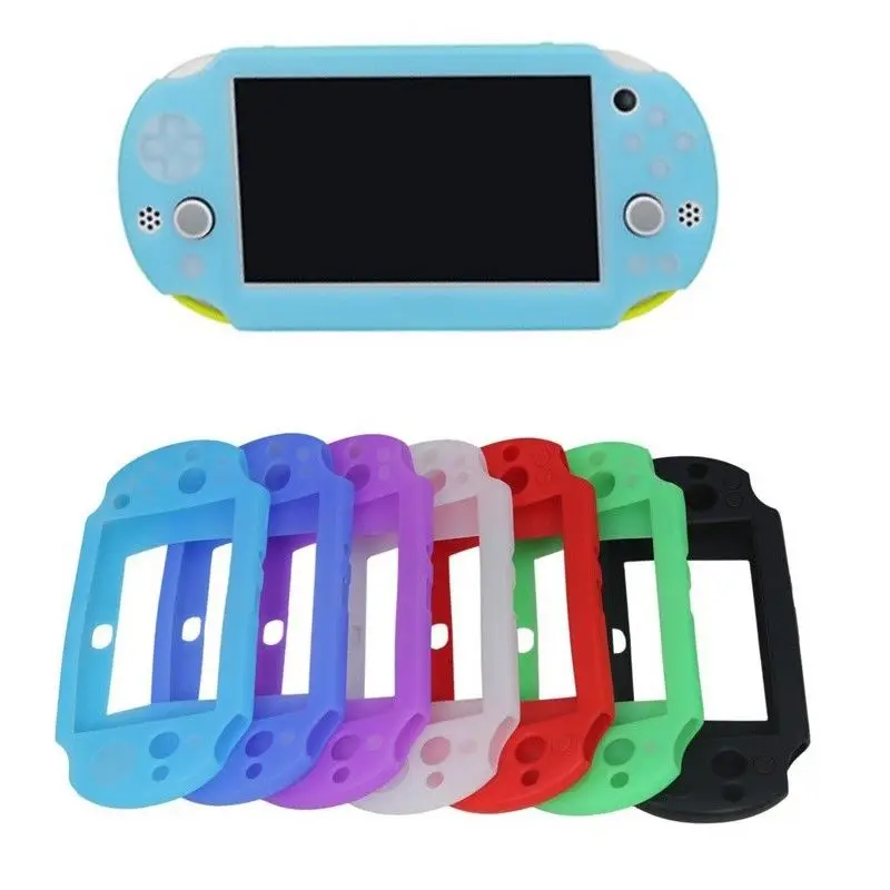 

Silicone Bumper Skin Protection Case Cover Shell for Sony Playstation PS VITA Slim (PSV 2000)