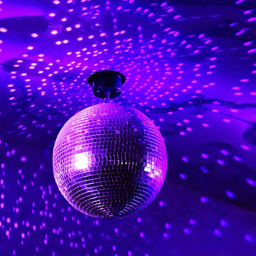 Espelho de Vidro Bola de Discoteca Festa de Casamento Barra de Discoteca Luz do Estágio Thrisdar Diâmetro 25 30 cm Reflexivo Natal Espelho Bola 15 - 20 15 Luzes e Iluminação