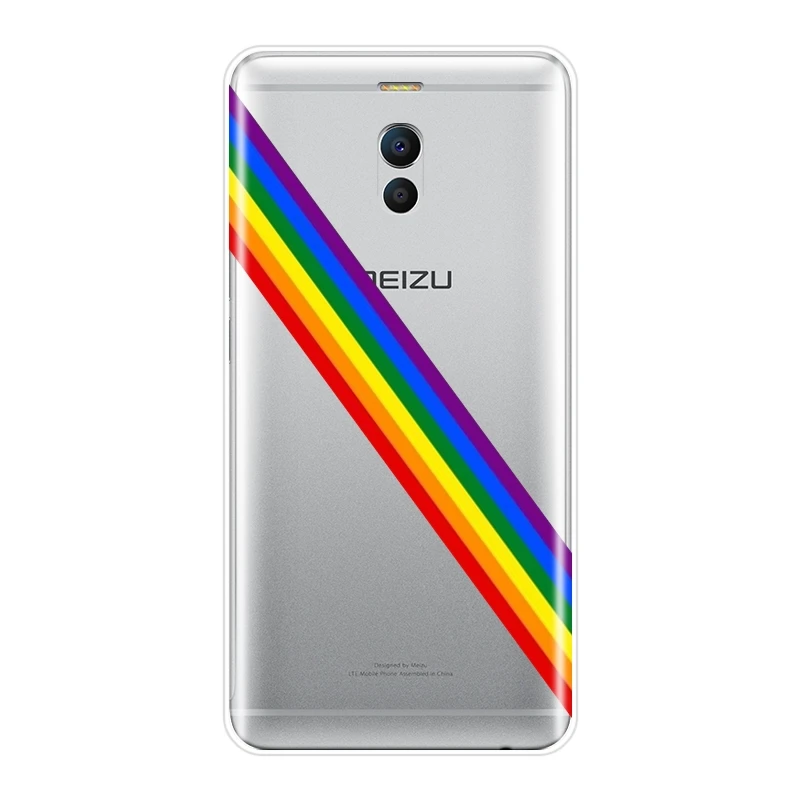 Задняя крышка из ТПУ для Meizu M2 M3 M5 M6 Note Веселый Радужный Мягкий силиконовый чехол