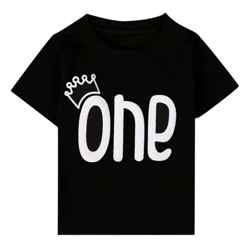 Cute Summer Baby Baby T Shirt With Letter Print And O Neck Comfortable