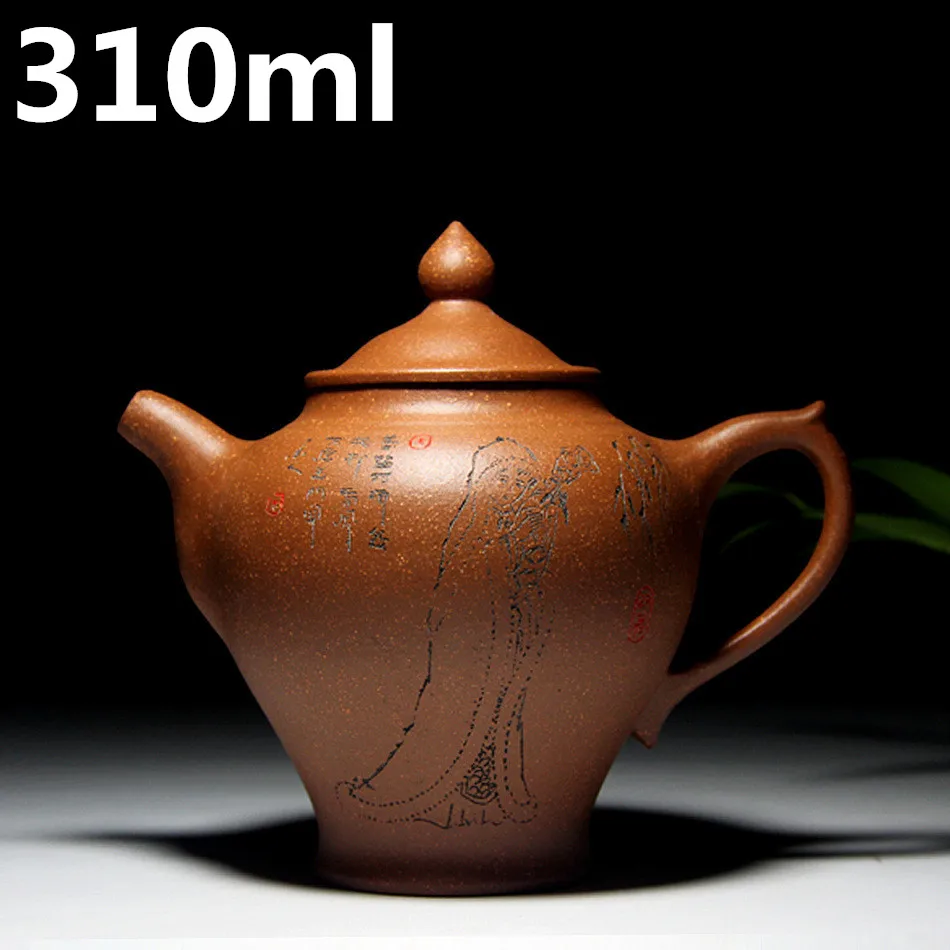 

Zisha Tea Pot 310ml Chinese Porcelain Pots GONG DENG Teapots Kung Fu Tea Set Kettle Yixing Purple Clay Teapot Sets Handmade Pots