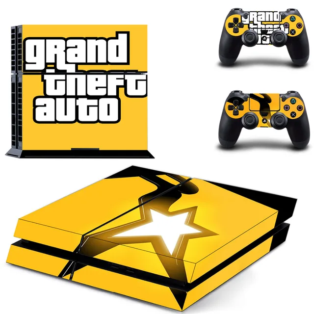Grand Theft Auto GTA 5 PS4 Sticker Play station 4 Skin PS 4 Sticker Decal  Cover For PlayStation 4 PS4 Console & Controller Skins