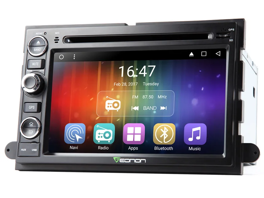 7 &quotчетырехъядерный ОС Android 1 nougat автомобильный DVD для Ford F150 2005 2008 с 2 Гб ОЗУ 16 ПЗУ и