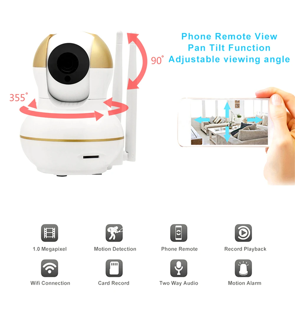 Wistino Alarm Systems Security WIFI IP Camera Security System Video Monitor Surveillance Camera Wireless Home Alarm System With Sensor Alarm Wifi kit Smart Home Camera (9)