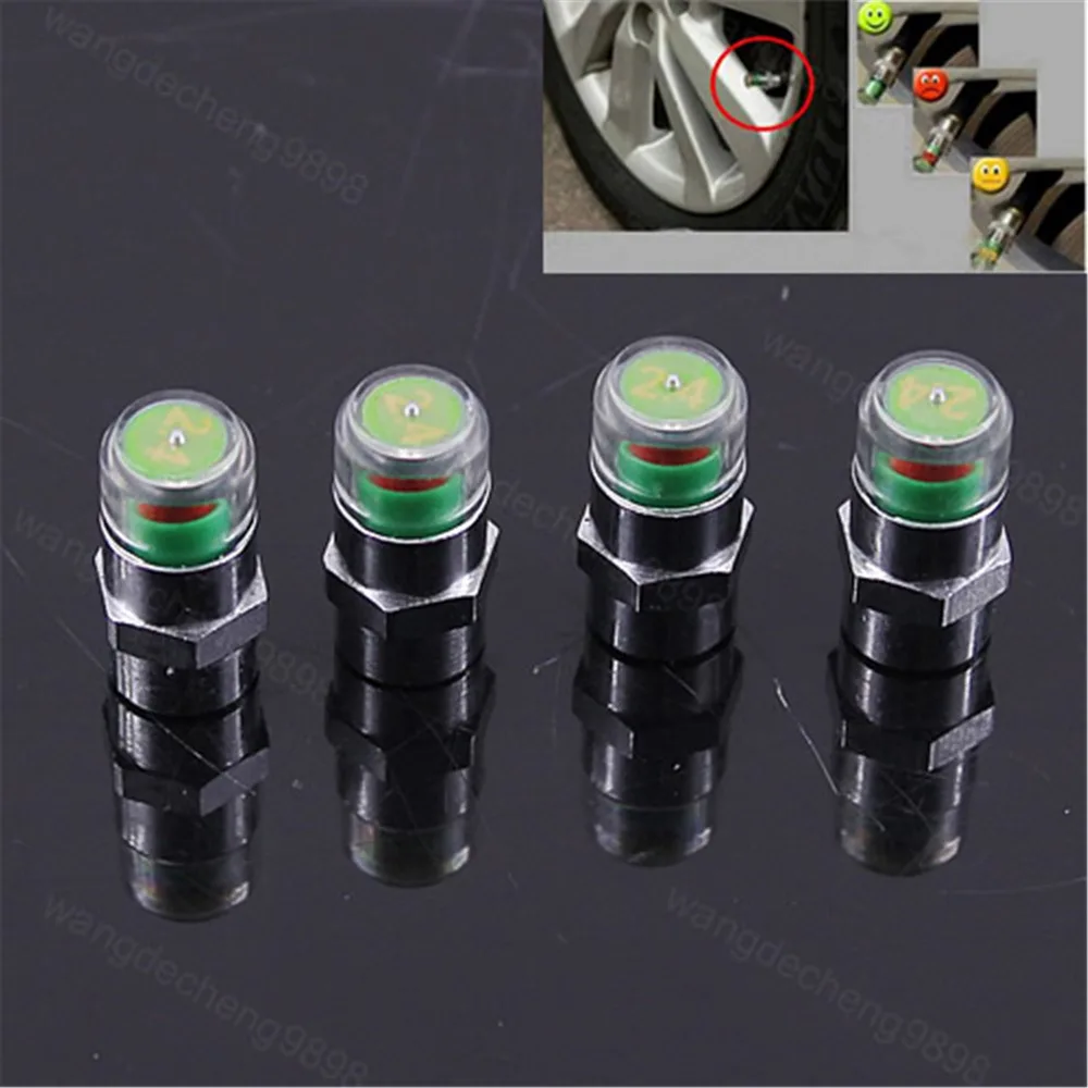OOTDTY 4PCS Car Auto Tire Pressure Monitor Valve Stem Caps Sensor