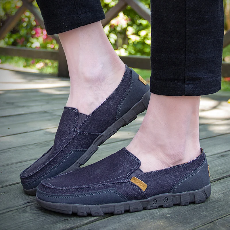 

Fashion Peas Shoes 2019 Casual Men Shoes Canvas Light Loafers Lazy Casual Driver Shoes Men Breathable Zapatos De Hombre HC-009