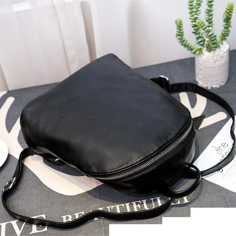 Модный женский рюкзак из натуральной кожи, сумка на молнии для девушек, Женский дизайнерский рюкзак для путешествий