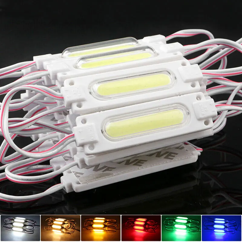 COB LED Module String Light with Lens DC12V 6LED Waterproof for Outdoor Advertising Sign Shop Banner LED Module Strip Lamp 20PCS (24)